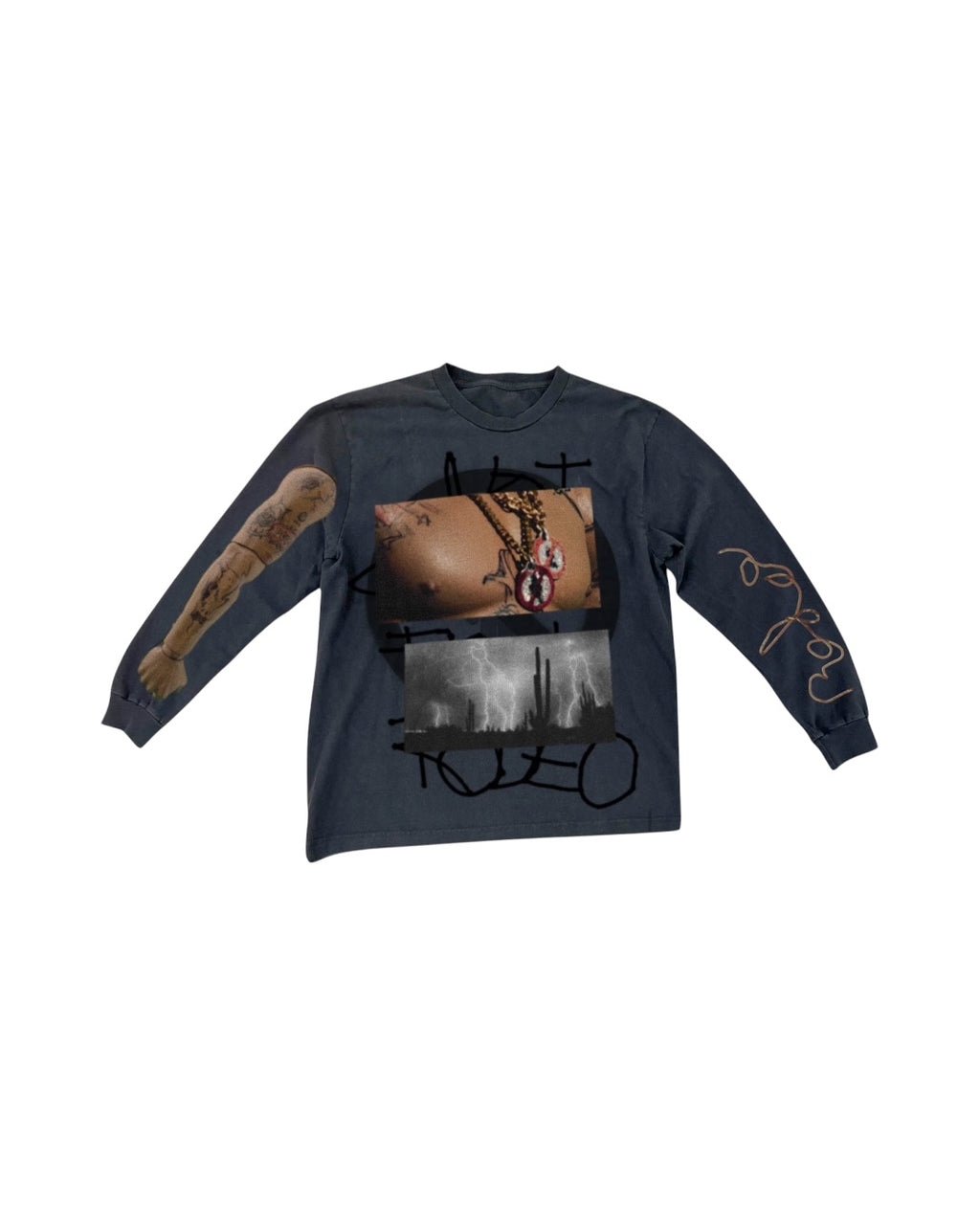 Hoodie /negro Travis Scott Rodeo 10 Years Desert Longsleeve Black de FW25