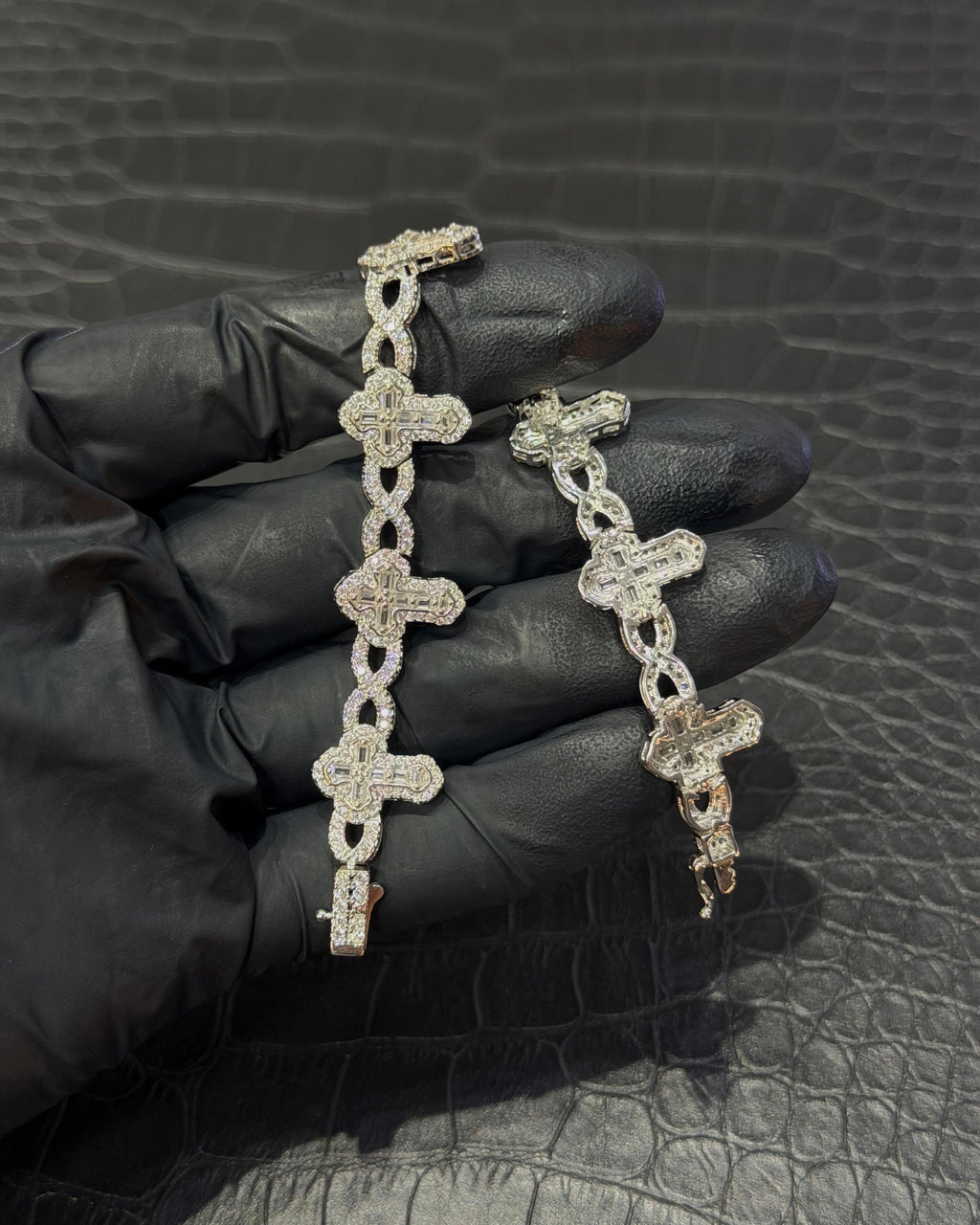 Esclava INFINITY MIX CRUZ Plata .925 Manufactura Italiana