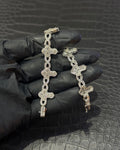 Esclava INFINITY MIX CRUZ Plata .925 Manufactura Italiana
