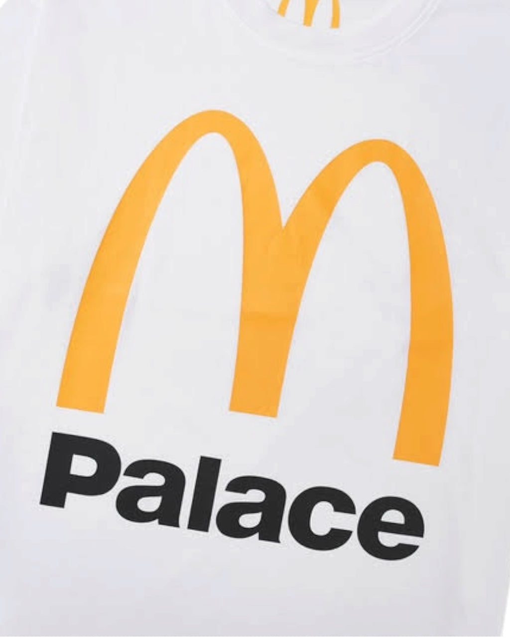 Camiseta con logotipo Palace x McDonald's en blanco