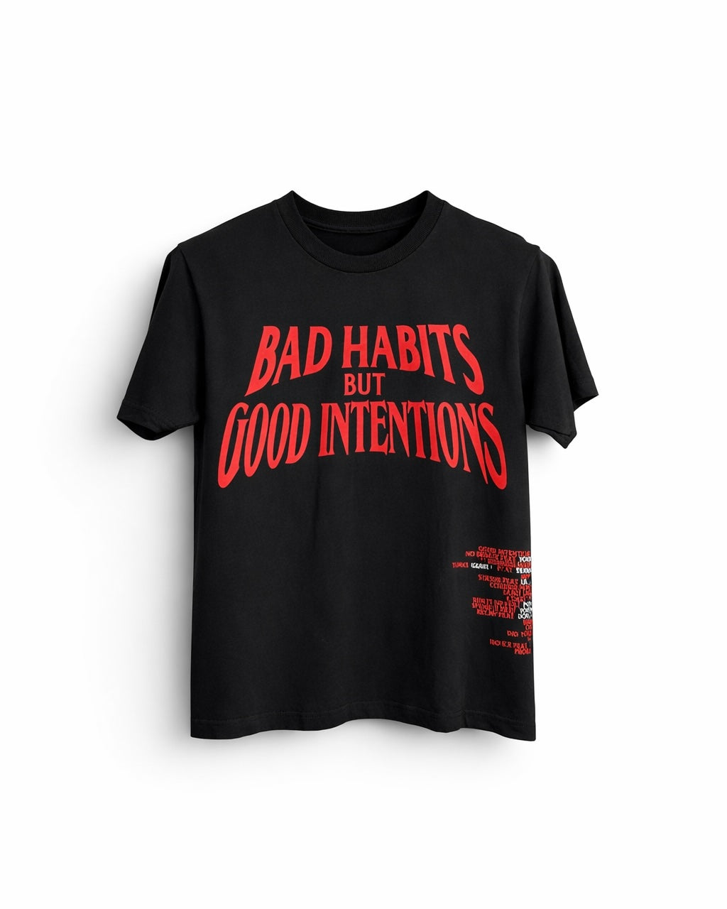 Camiseta Nav x Vlone Bad Habits en negro