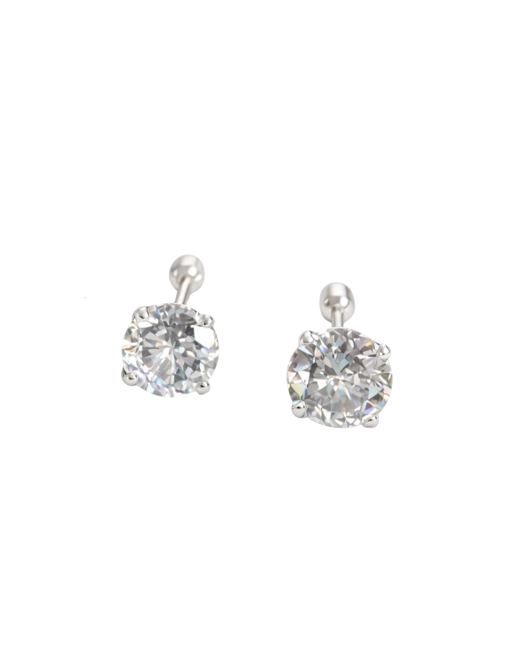 Aretes de Plata 4mm
