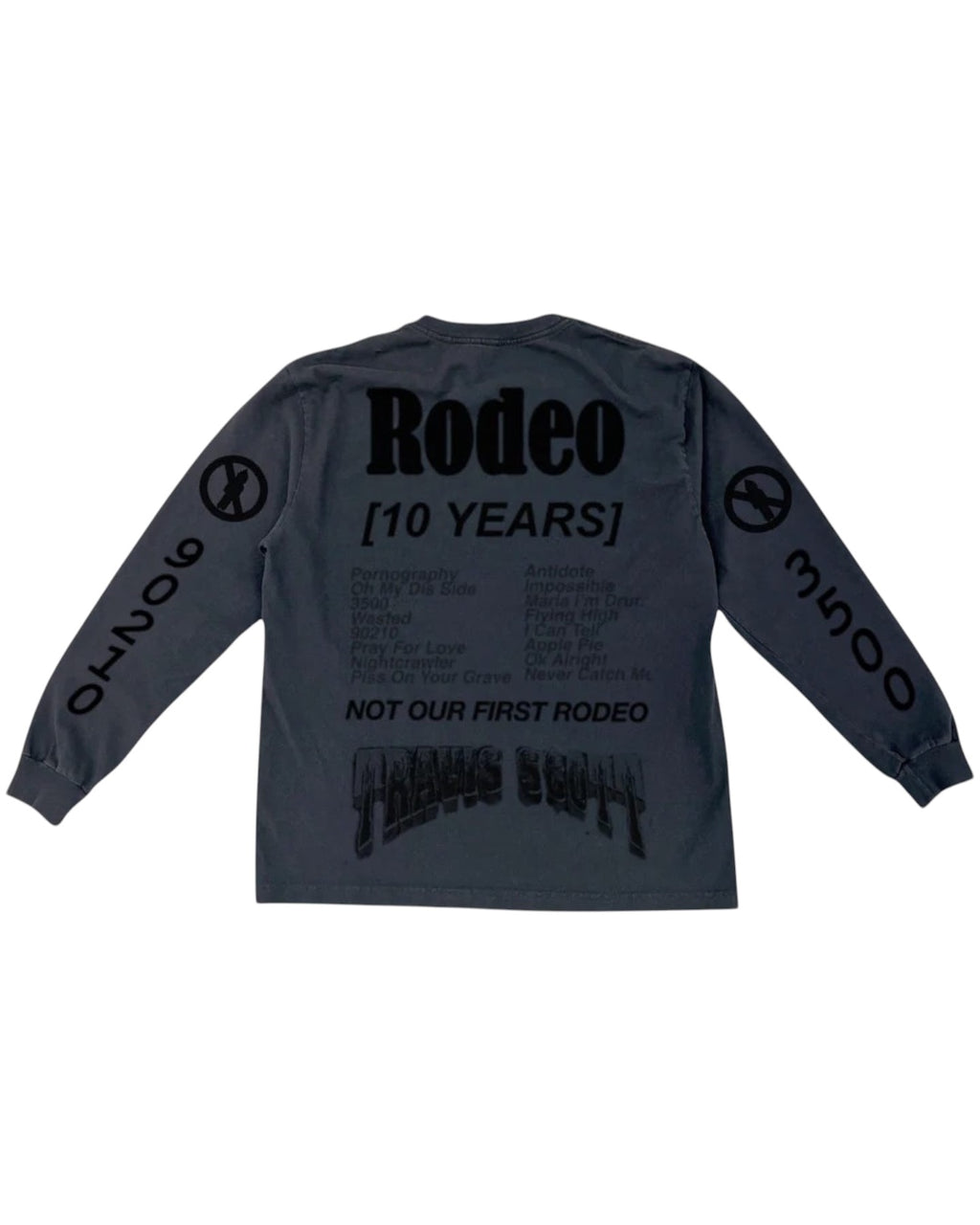 Hoodie /negro Travis Scott Rodeo 10 Years Desert Longsleeve Black de FW25