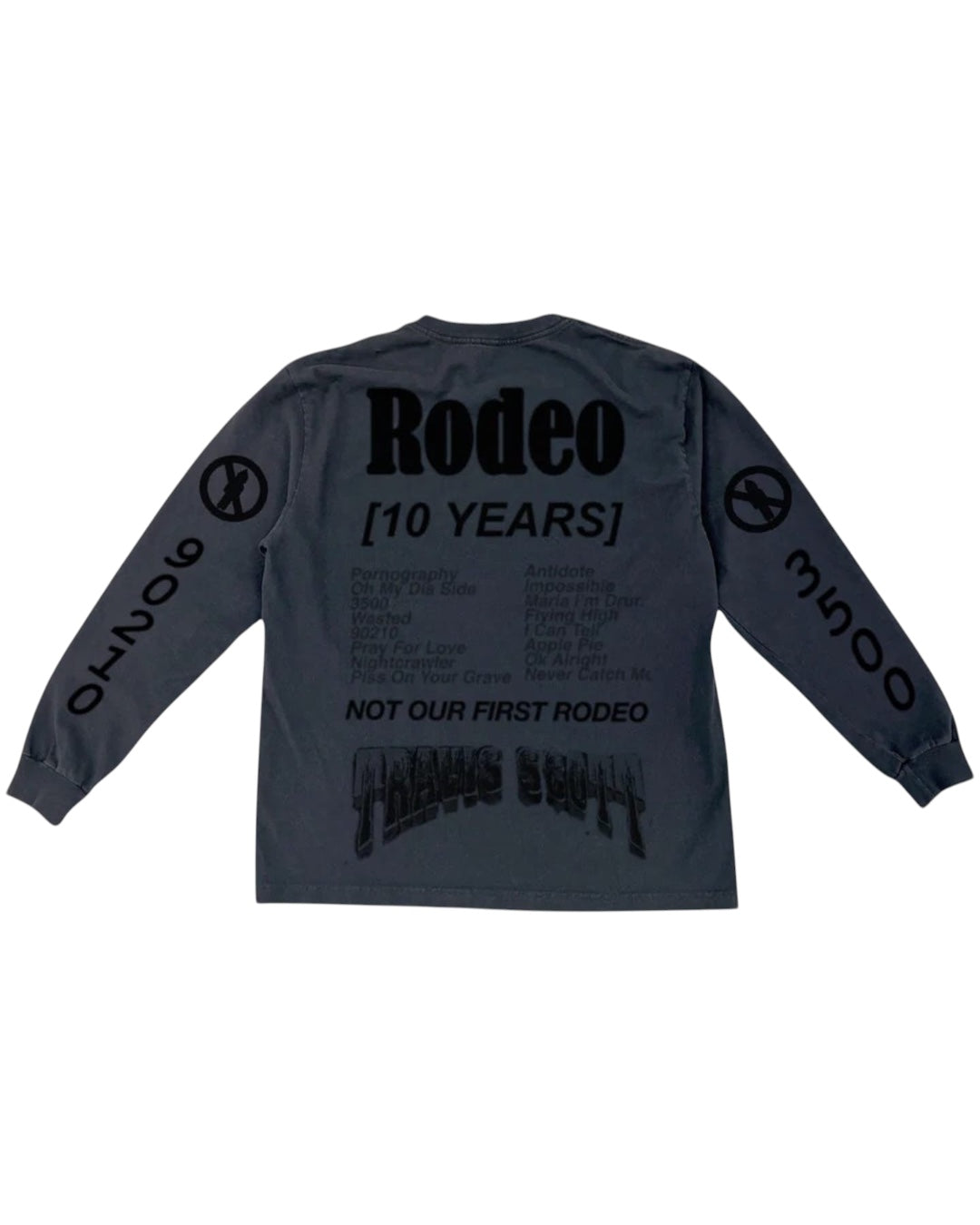 Hoodie /negro Travis Scott Rodeo 10 Years Desert Longsleeve Black de FW25