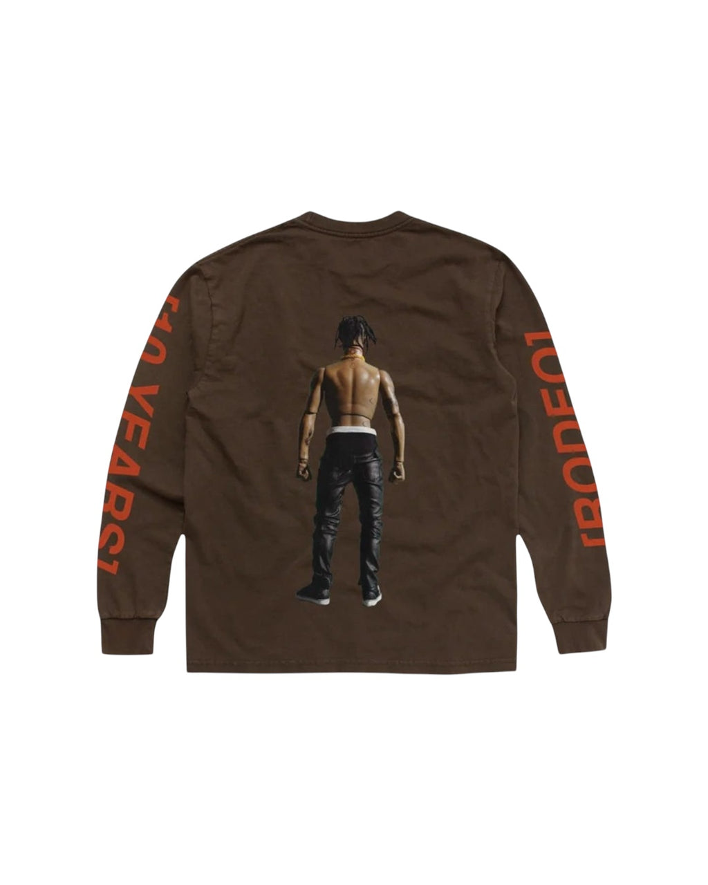 Hoodie/cafe Travis Scott Rodeo 10 Years Action Figure Longsleeve