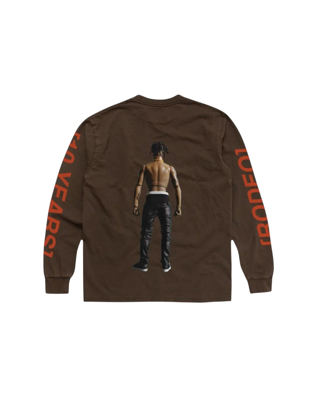 Hoodie/cafe Travis Scott Rodeo 10 Years Action Figure Longsleeve
