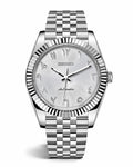 Reloj Seiko Mod Datejust Blanco Arabic