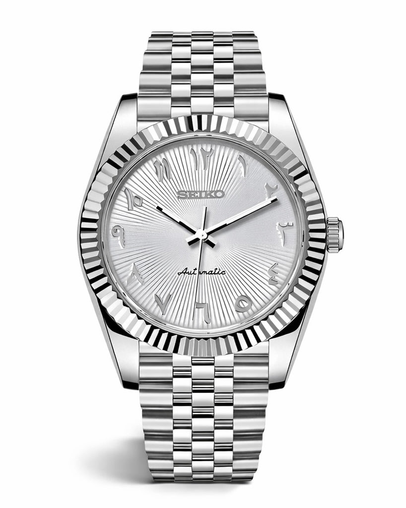 Reloj Seiko Mod Datejust Blanco Arabic