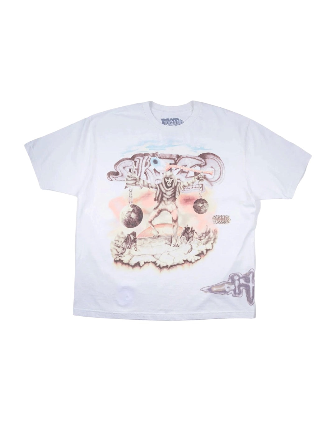 Camisa/blanca Travis Scott Playera Utopia Skitzo Tour