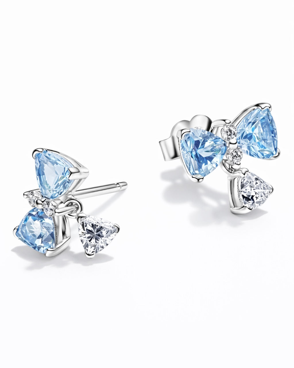 Aretes Pandora Lazo Azul Bridgerton