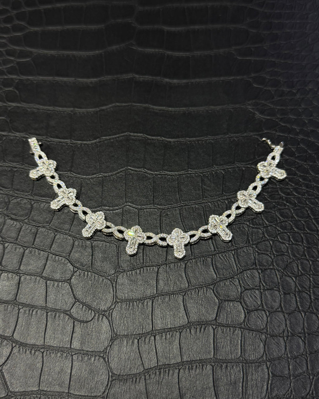 Esclava INFINITY MIX CRUZ Plata .925 Manufactura Italiana