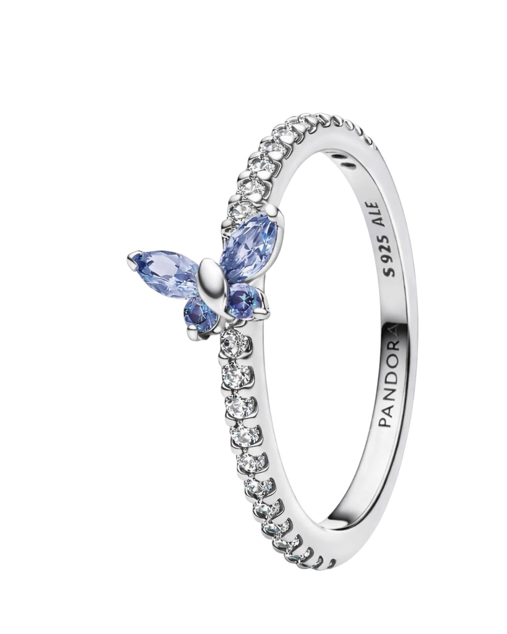 Anillo Pandora Mariposa Azul