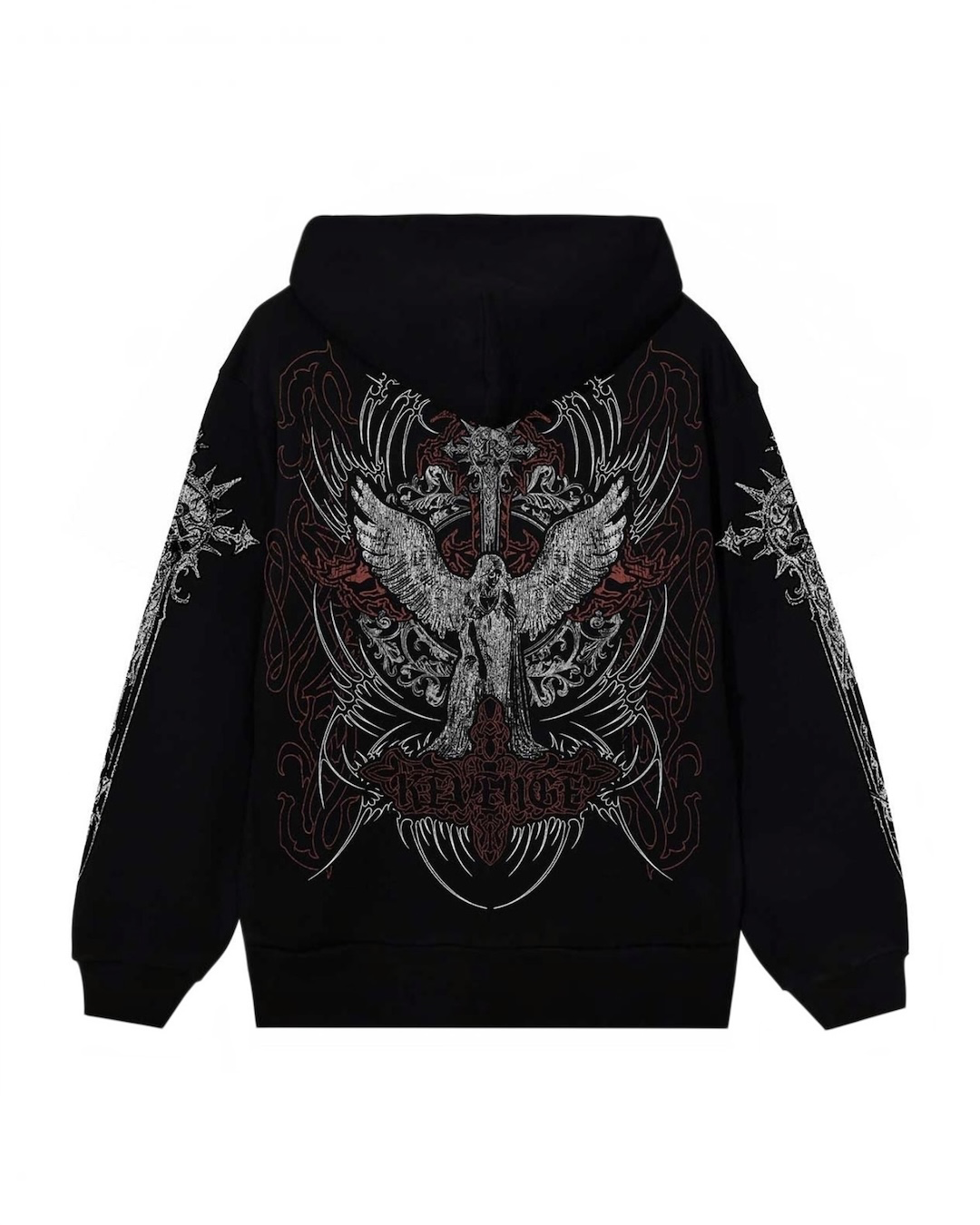 Hoodie/color negro Revenge War