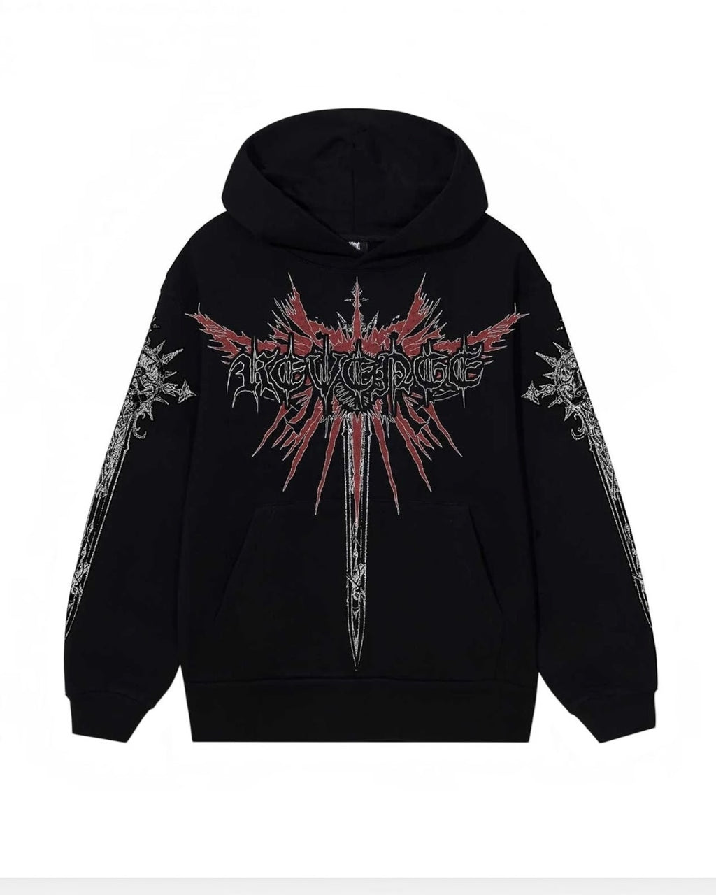 Hoodie/color negro Revenge War