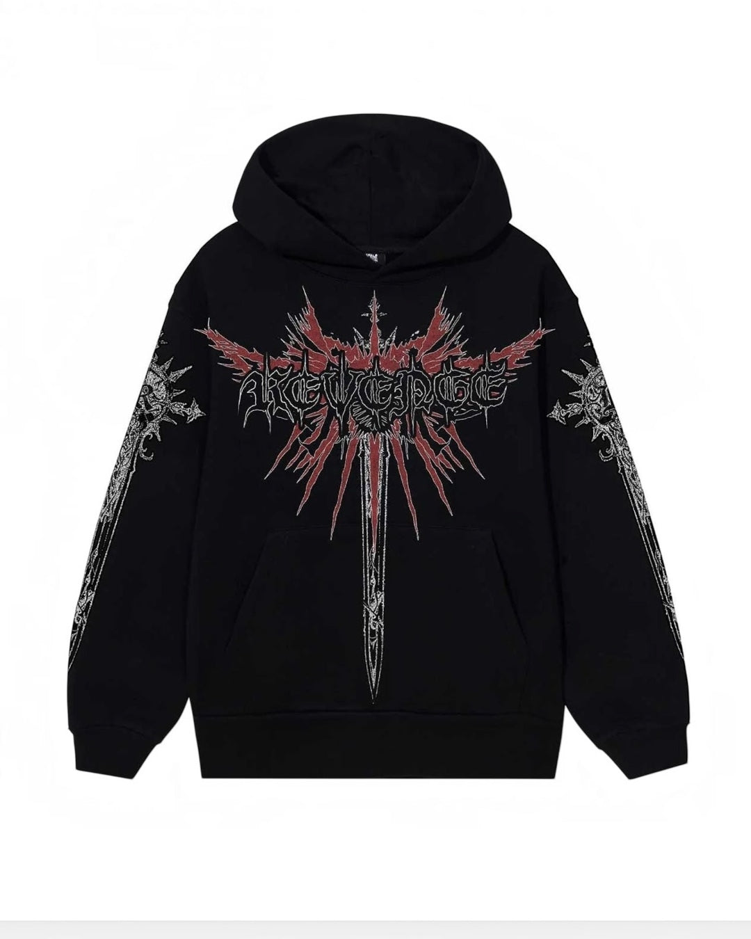 Hoodie/color negro Revenge War