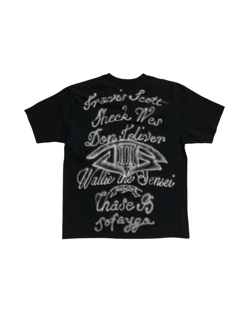 Camisa/negro Cactus Jack Travis Scott Pack B2 Jackboys 2 Album Black T-Shirt
