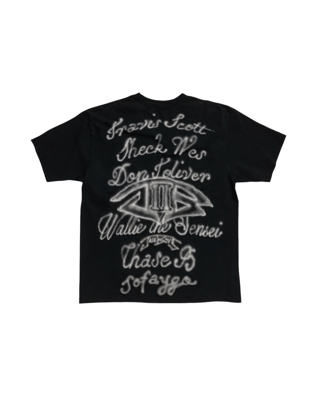 Camisa/negro Cactus Jack Travis Scott Pack B2 Jackboys 2 Album Black T-Shirt