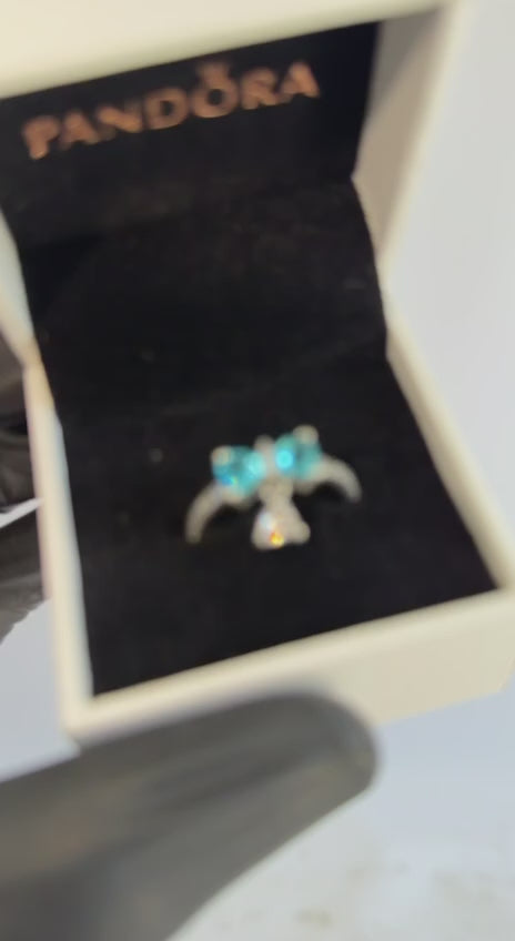 Anillo Pandora Lazo Azul Bridgerton